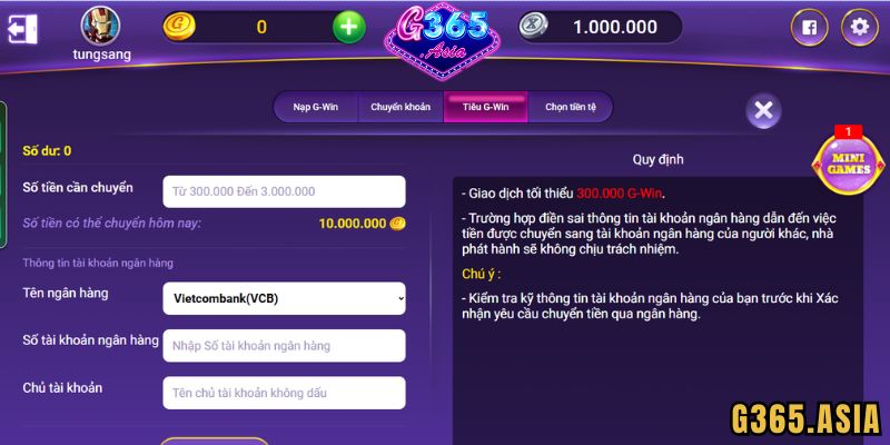 Lưu ý khi áp dụng các phương thức thanh toán G365