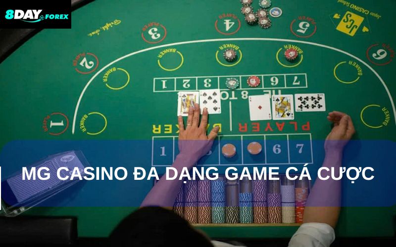 Các Trò Chơi Nổi Bật Trong Sảnh MG Casino