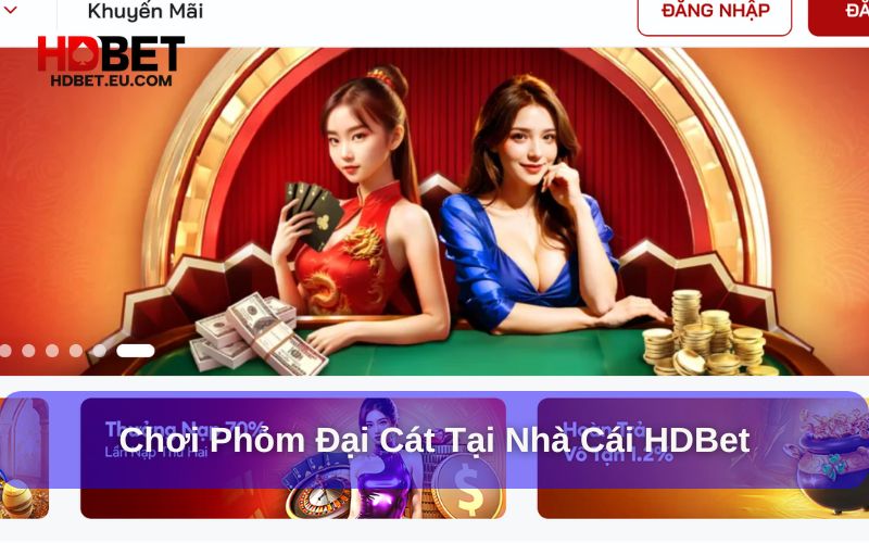 Ưu điểm khi chơi Phỏm Đại Cát tại HDbet